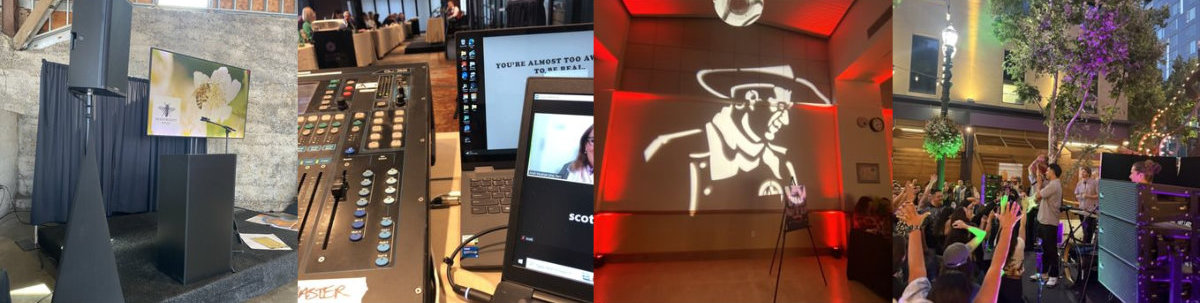 Haybear Entertainment team delivering Bay Area audiovisual event services.